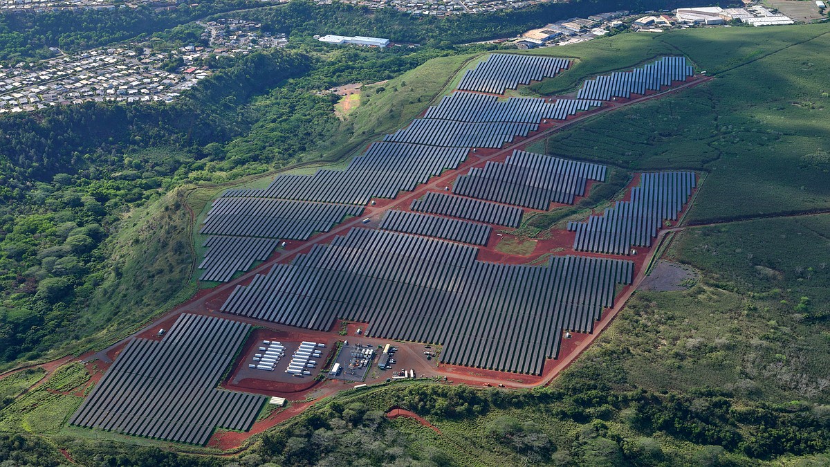 Utility-scale solar park